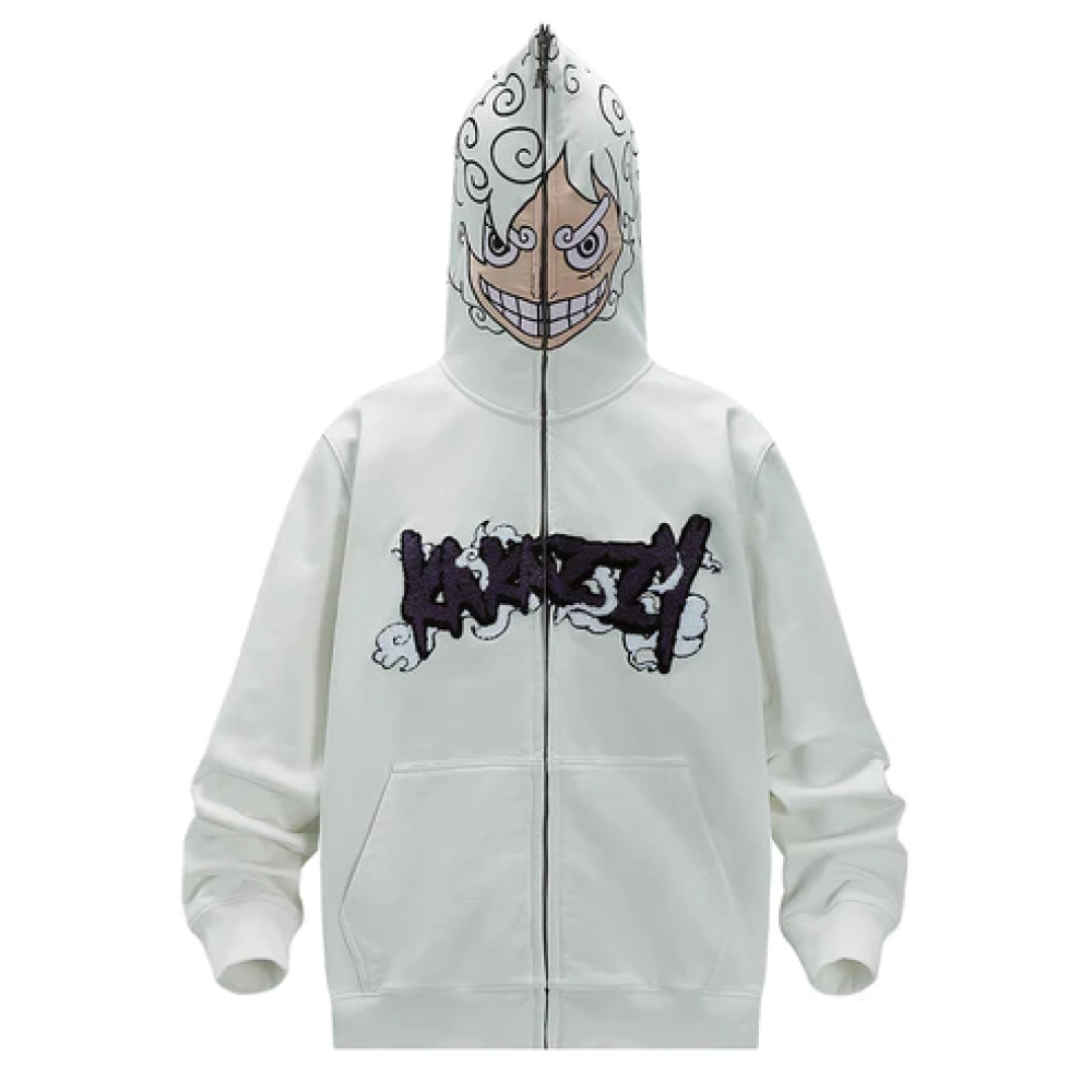 Full Zip Hoodie White (Eyes Can See)