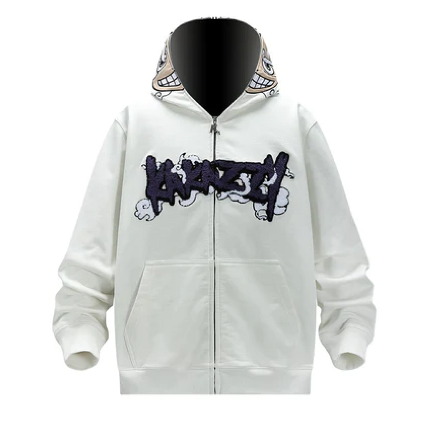 Full Zip Hoodie White (Eyes Can See)