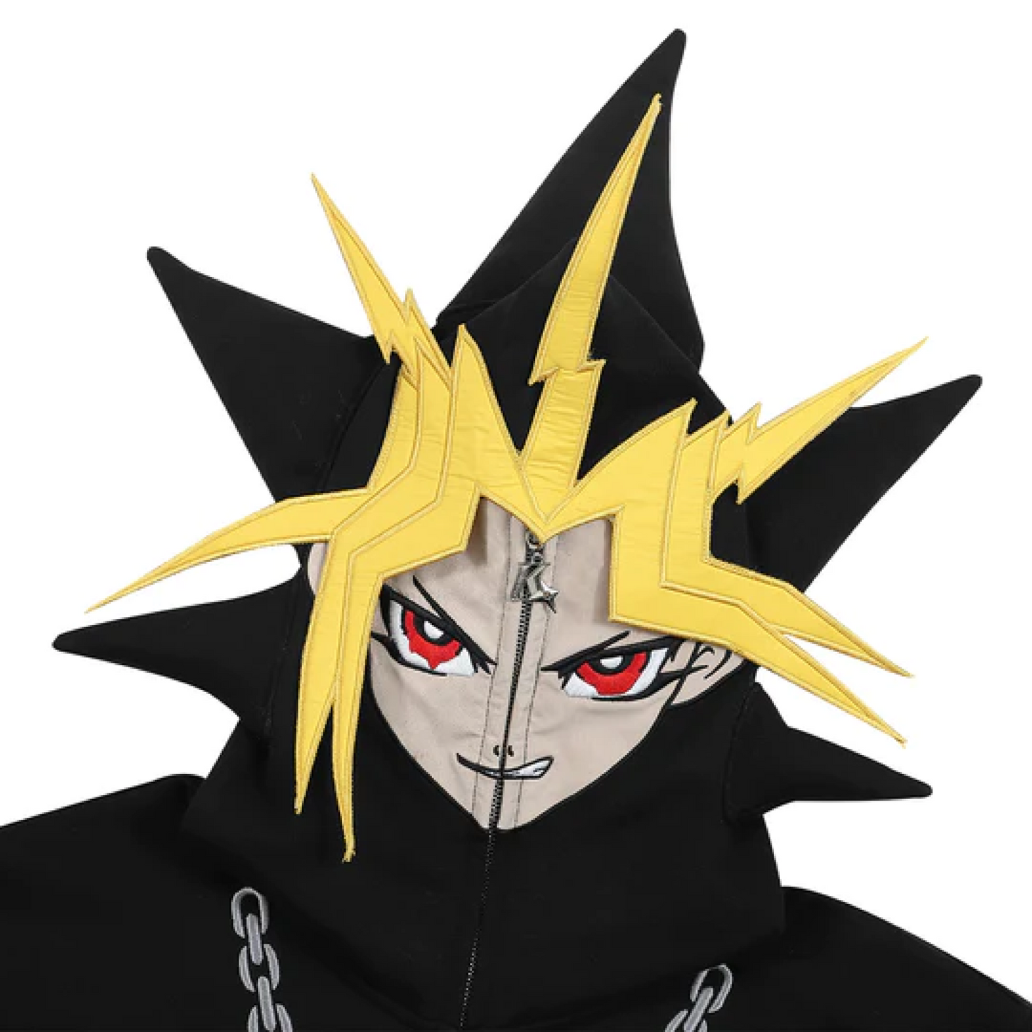 Full Zip Hoodie Black and Yellow (Eyes Can See)
