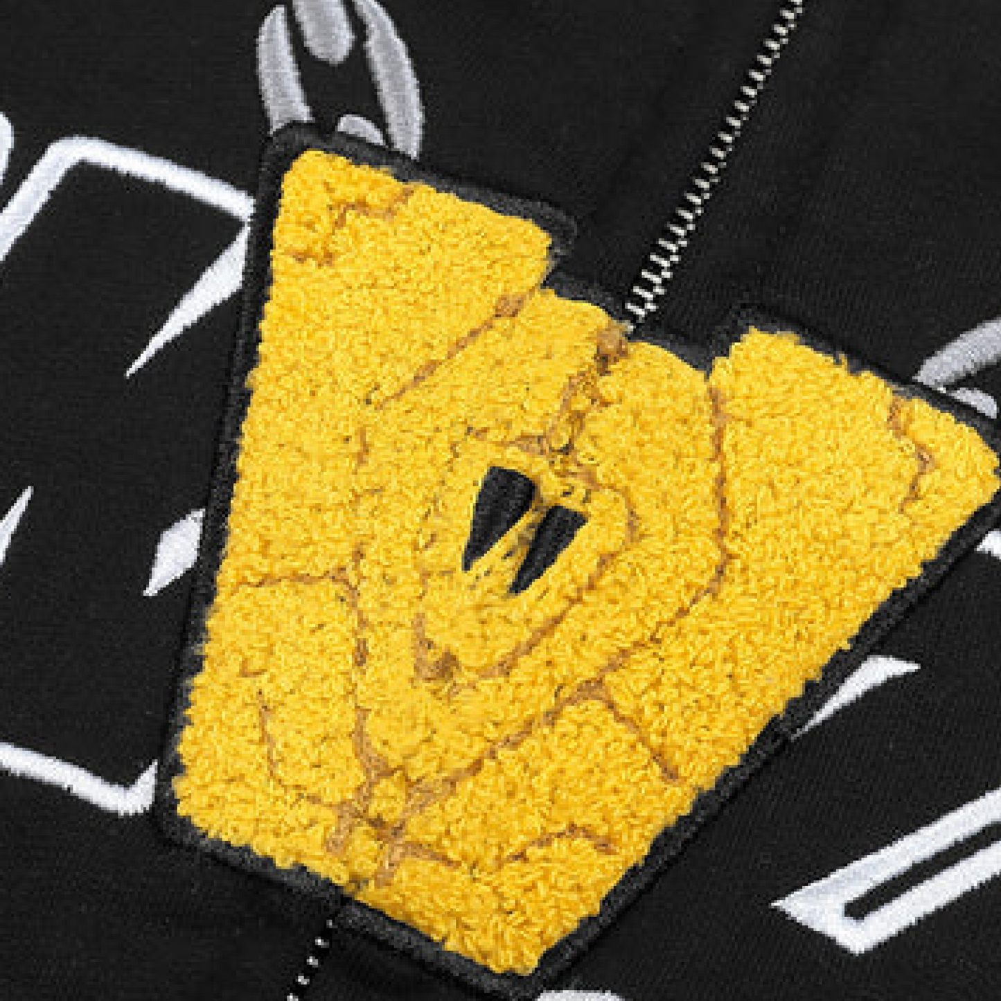 Full Zip Hoodie Black and Yellow (Eyes Can See)