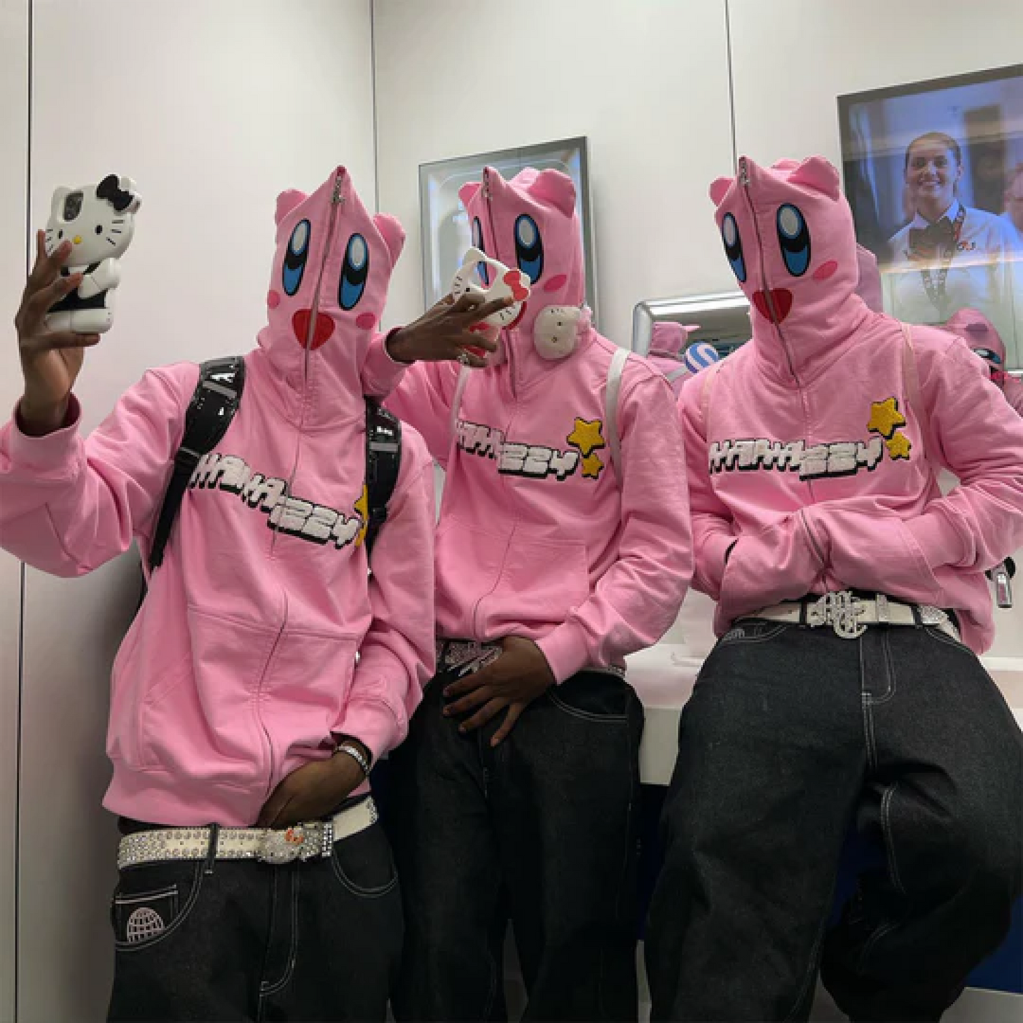 Full Zip Hoodie Pink (Eyes Can See)