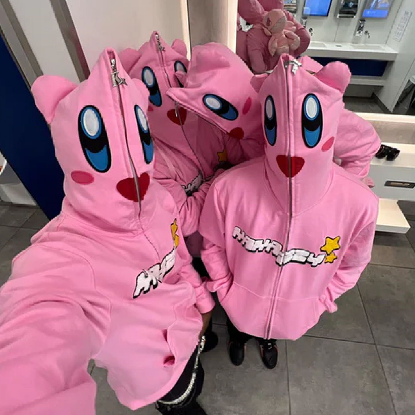 Full Zip Hoodie Pink (Eyes Can See)