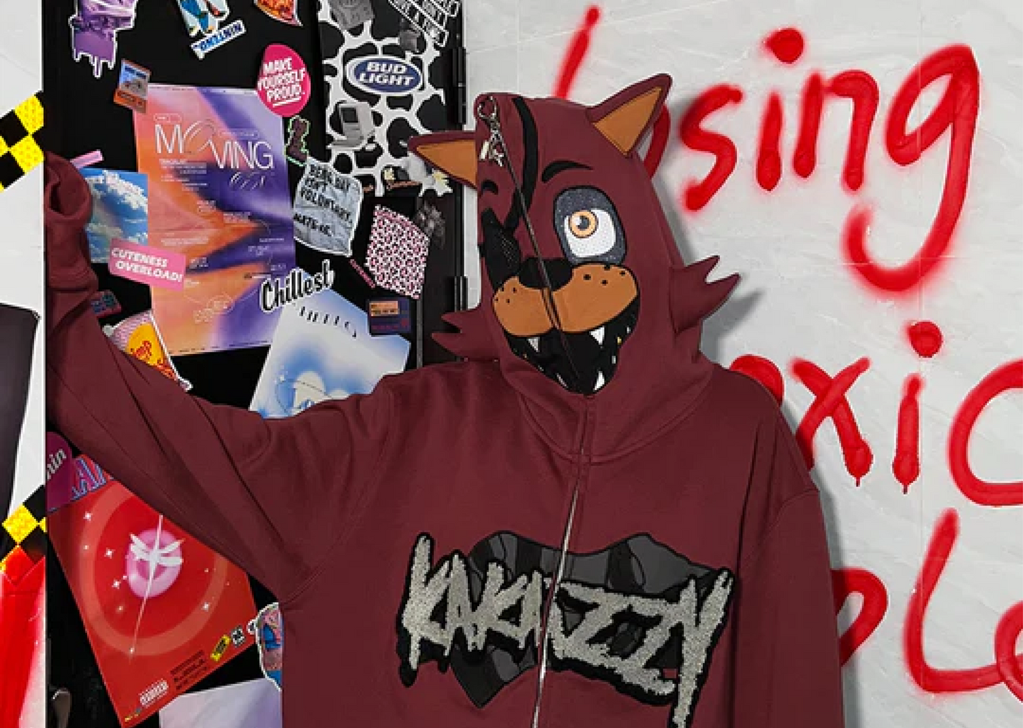 Full Zip Hoodie WineRed (Eyes Can See)