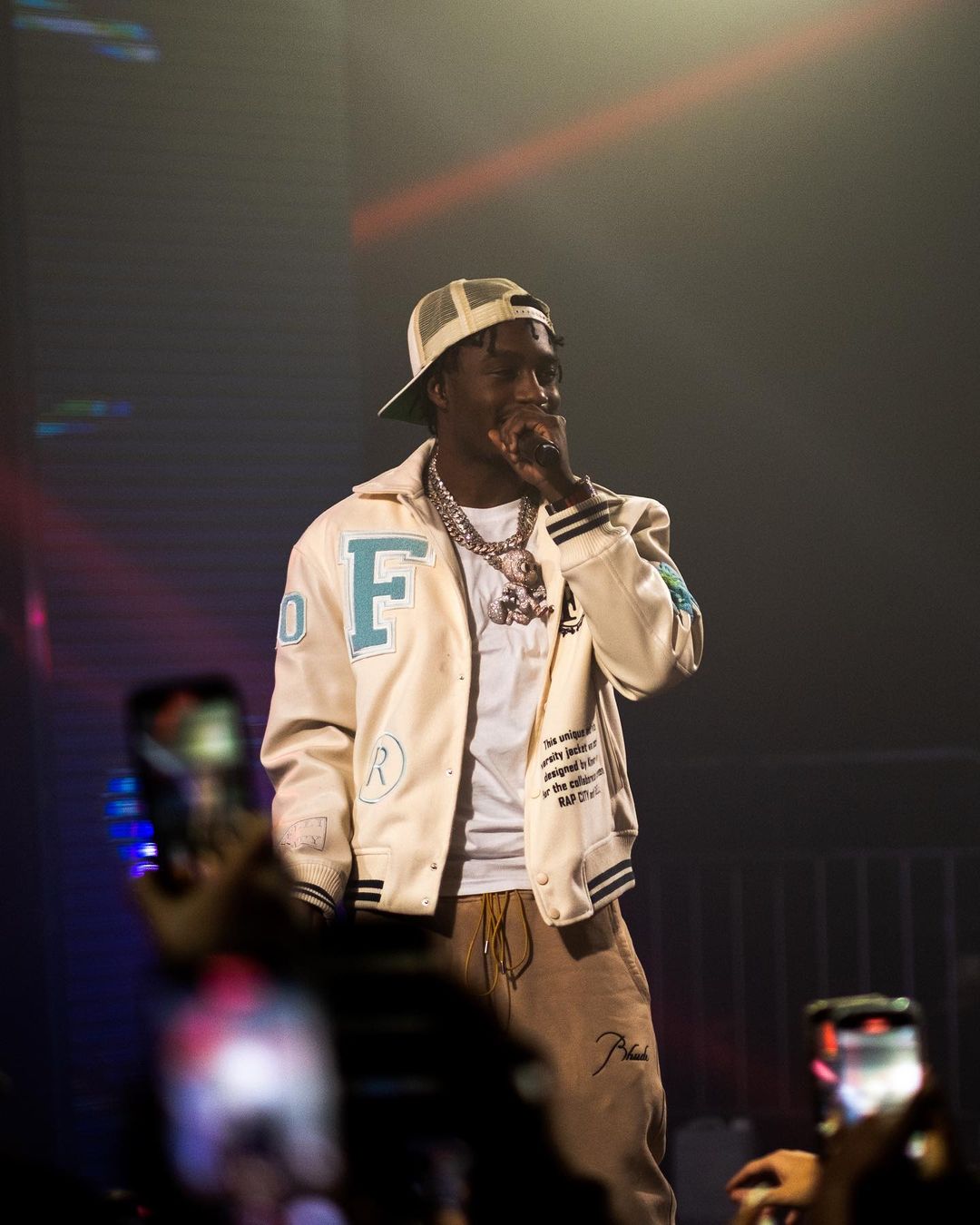 Cream Varsity Jacket