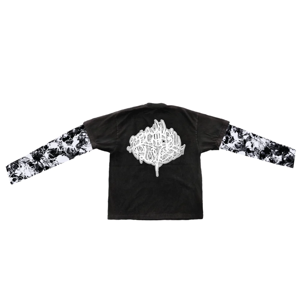 DIVINITY TEE WITH CAMO MESH SLEEVES