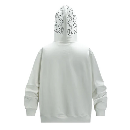 Full Zip Hoodie White (Eyes Can See）