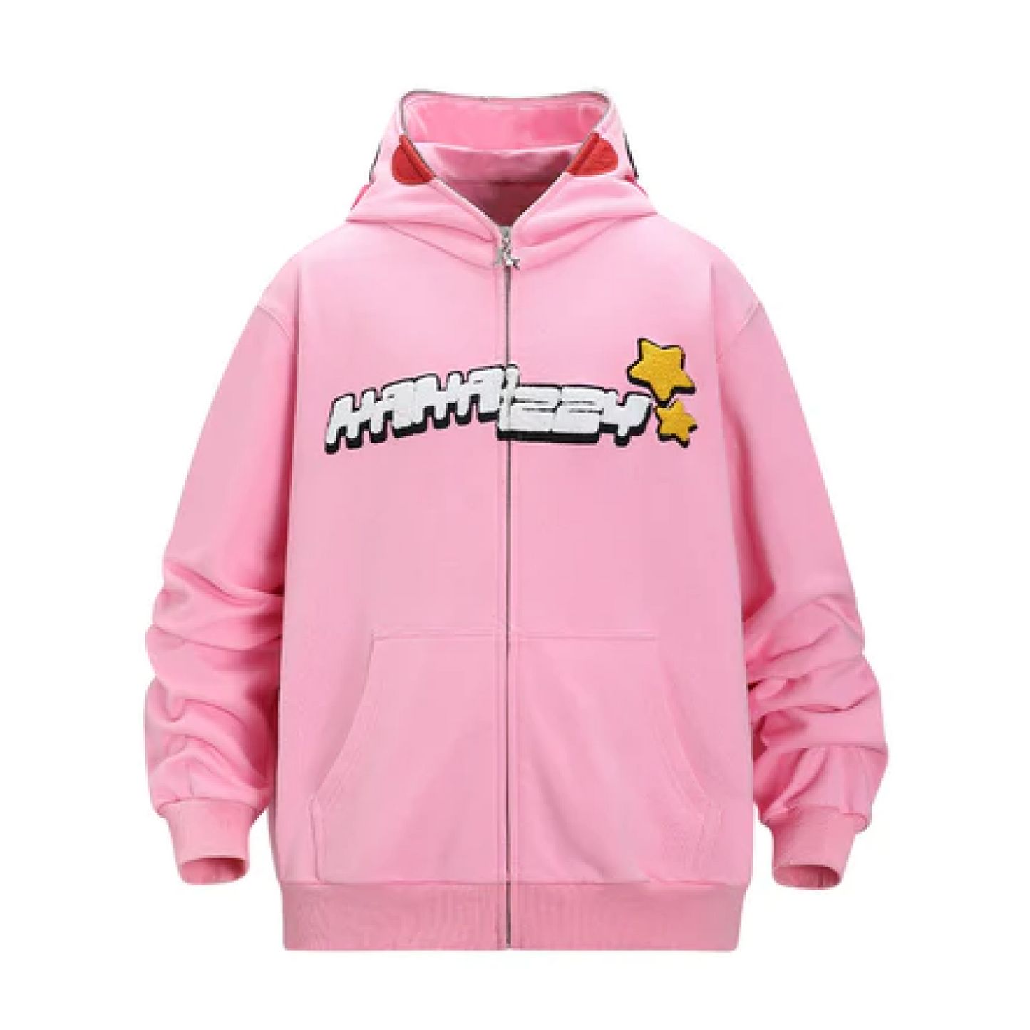 Full Zip Hoodie Pink (Eyes Can See）